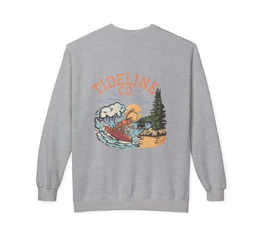 Prawn Surfer Vibes Crewneck
