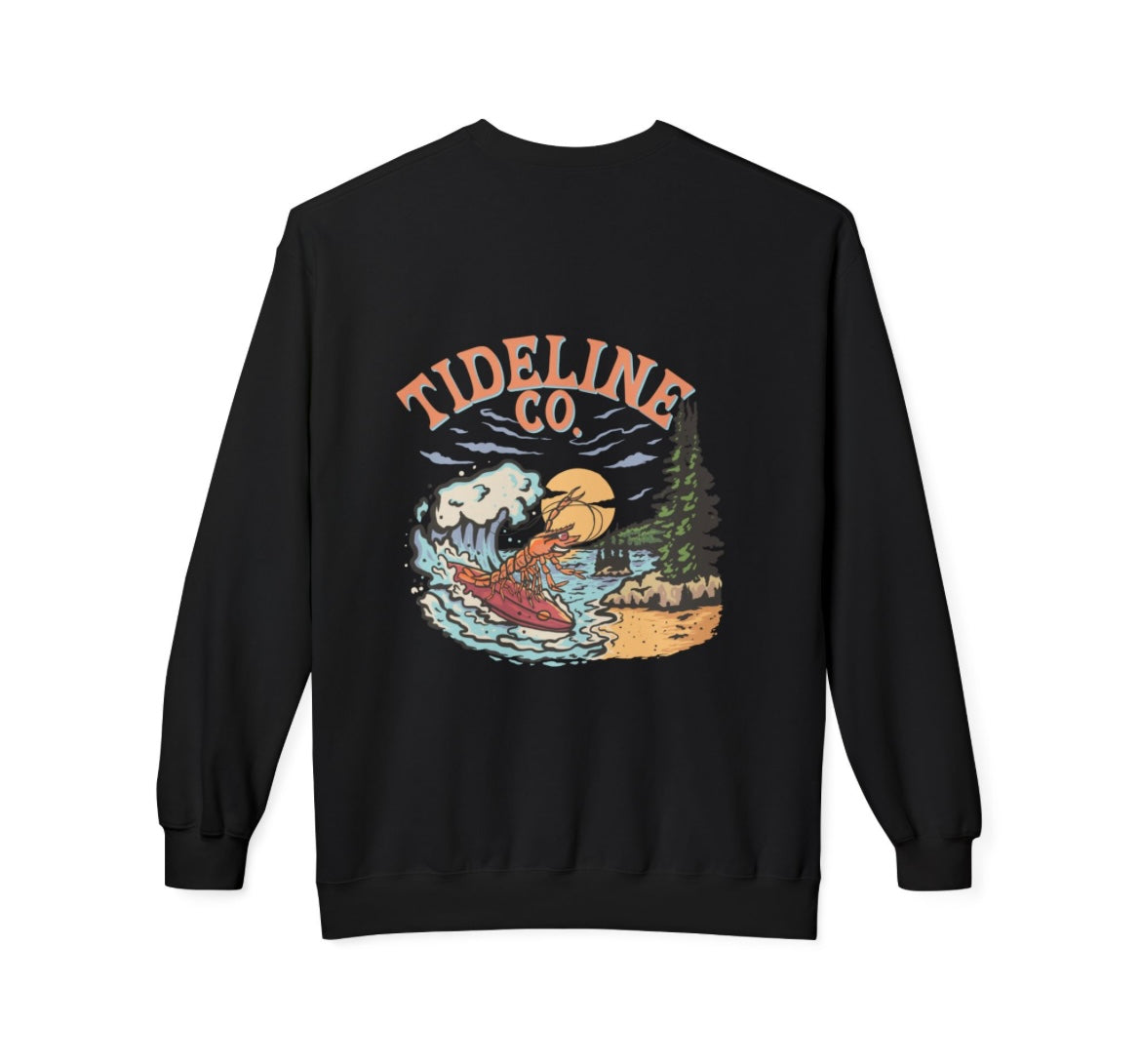 Prawn Surfer Vibes Crewneck